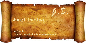 Jungi Dorina névjegykártya