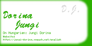 dorina jungi business card